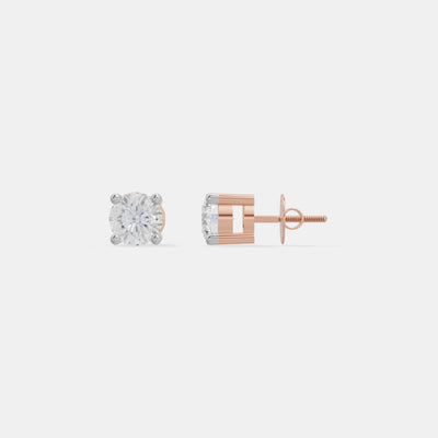 1.5 CT EACH Solitaire Studs