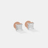 The Petite Princess Cut Studs