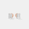 The Architectural Emerald Cut Studs