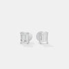 The Architectural Emerald Cut Studs