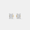 The Architectural Emerald Cut Studs