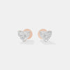 The Pure Heart Solitaire Studs