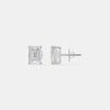 The Linear Emerald Cut Studs 