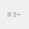 The Linear Emerald Cut Studs 
