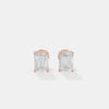 The Linear Emerald Cut Studs 