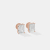 The Linear Emerald Cut Studs 