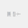 The Linear Emerald Cut Studs 