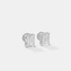 The Linear Emerald Cut Studs 