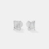 The Linear Emerald Cut Studs 