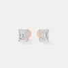 The Architectural Emerald Studs