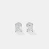 The Architectural Emerald Studs