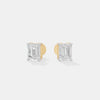 The Architectural Emerald Studs