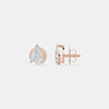 1 CT EACH Pear Solitaire Studs