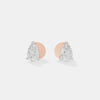 1 CT EACH Pear Solitaire Studs