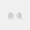 1 CT EACH Pear Solitaire Studs