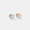 The Modern Princess Solitaire Studs