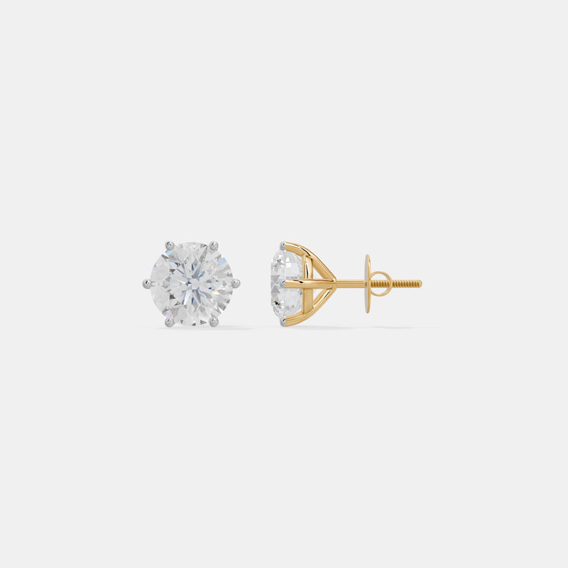 1.20 CT Classic Round Diamond Studs