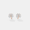 The Petite Clover Heart Studs