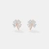 The Petite Clover Heart Studs