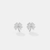 The Petite Clover Heart Studs