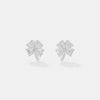 The Petite Clover Heart Studs