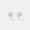 The Petite Clover Heart Studs