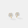 The Petite Clover Heart Studs