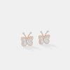 Butterfly Diamond Stud Earrings
