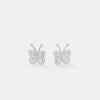 Butterfly Diamond Stud Earrings