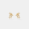 Celestial Starburst Diamond Stud