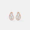 Pear Cluster Diamond Stud Earrings