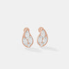 Pear Cluster Diamond Stud Earrings