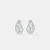 Pear Cluster Diamond Stud Earrings