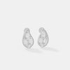 Pear Cluster Diamond Stud Earrings