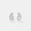 Pear Cluster Diamond Stud Earrings