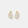 Pear Cluster Diamond Stud Earrings