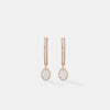 Pear-Cut Diamond Halo Drop Huggie
