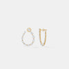 The Lumina Pear Open Hoops