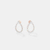 The Lumina Pear Open Hoops