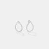 The Lumina Pear Open Hoops