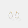 The Lumina Pear Open Hoops