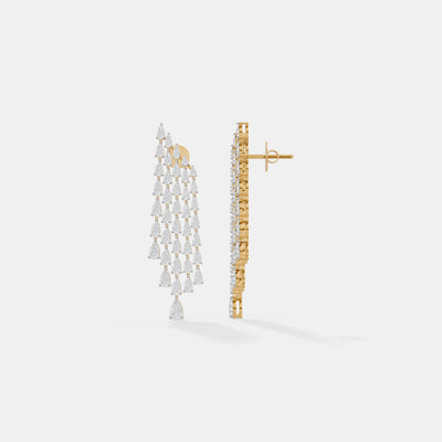 The Waterfall Shimmer Tassel Earrings
