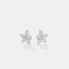 The Asymmetric Marquise Floral Studs