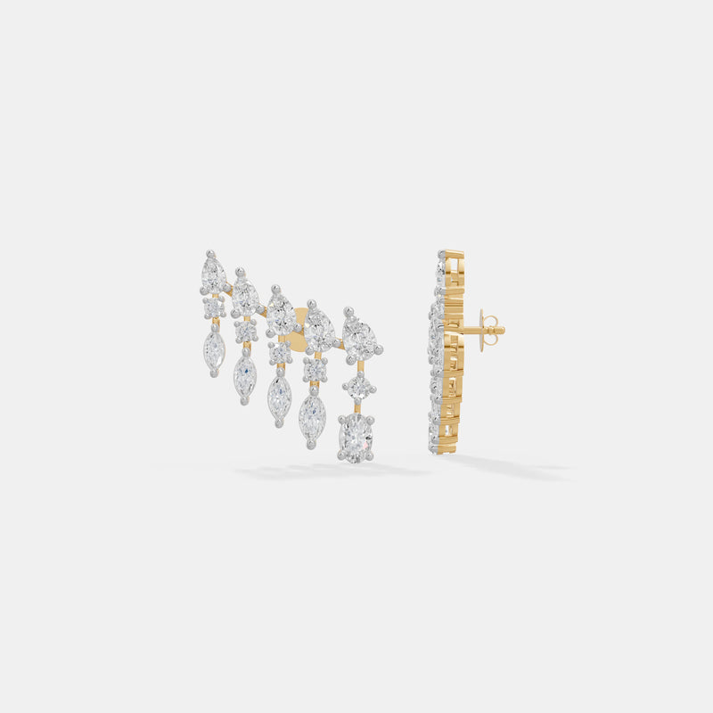 The Ethereal Fringe Crawler Earrings