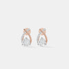 Infinite Solitaire Ribbon Earrings