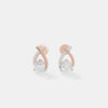 Infinite Solitaire Ribbon Earrings