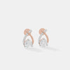 Infinite Solitaire Ribbon Earrings