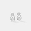 Infinite Solitaire Ribbon Earrings