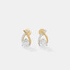 Infinite Solitaire Ribbon Earrings