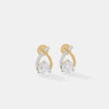 Infinite Solitaire Ribbon Earrings